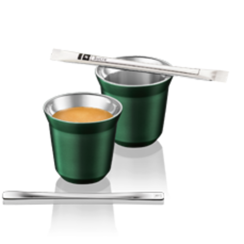 Scheiden kat Fabrikant Dubbelwandige Nespresso kopjes +… | Milledoni - Spot on gifts