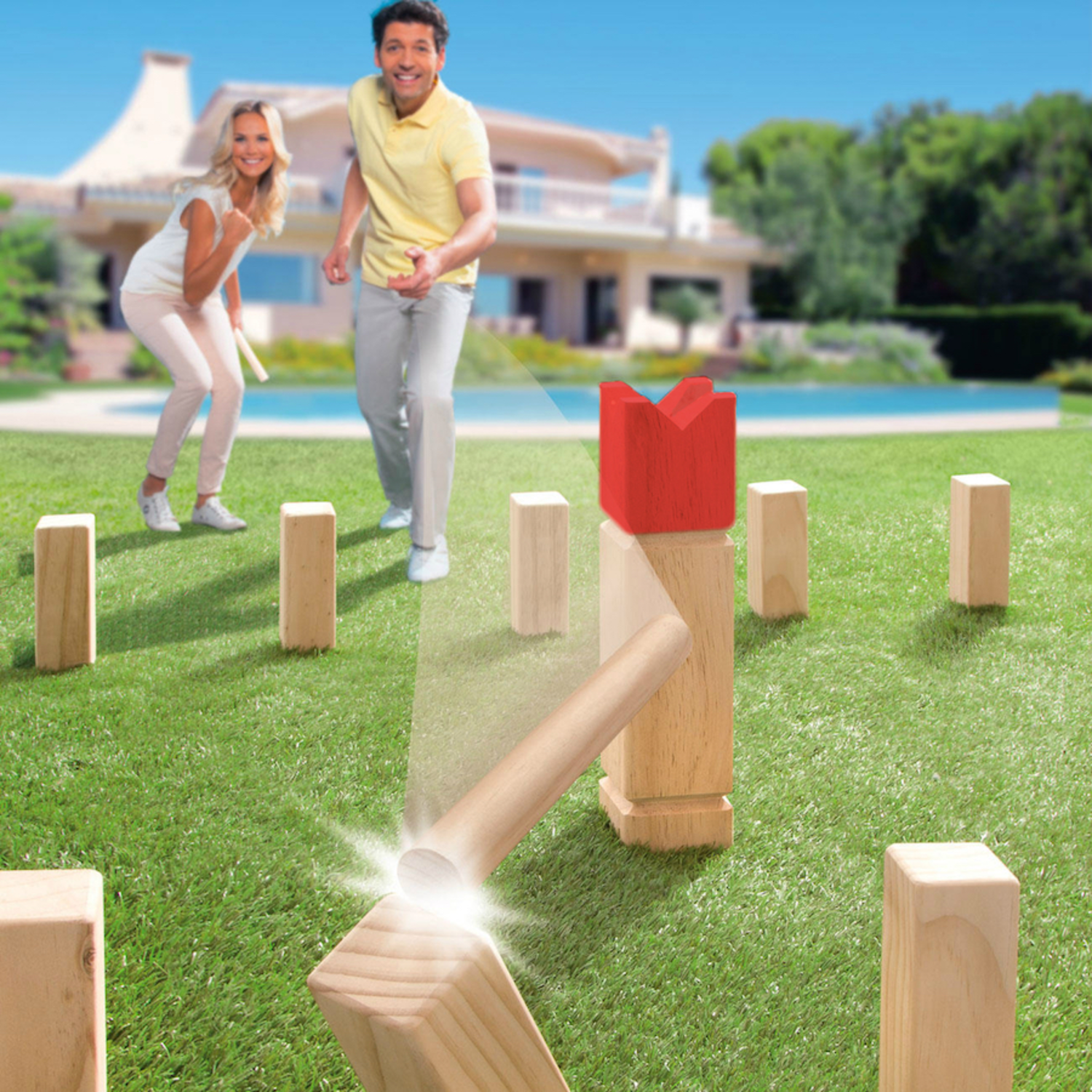 Kubb houten spel Milledoni Spot on gifts