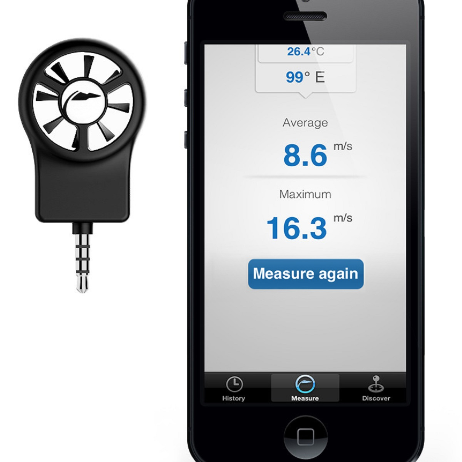 Smartphone Windmeter Milledoni Spot on gifts